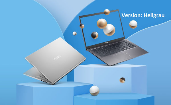 ASUS VivoBook 15, Graumetallic, 256 GB SSD, Intel® Core™ i3, Windows 10 Pro