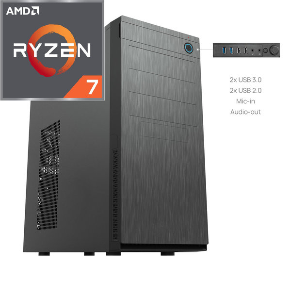 Individuelles Forcetec PC-System: Performance AMD Ryzen™ 7